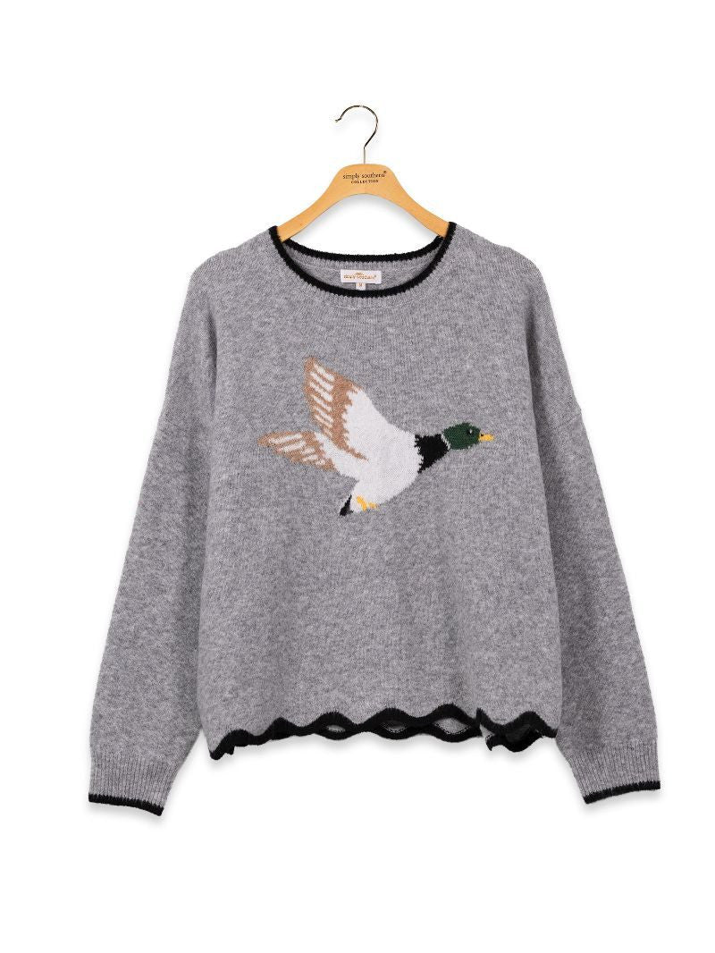 Simply Southern Women's Rosalie Sweater - Duck