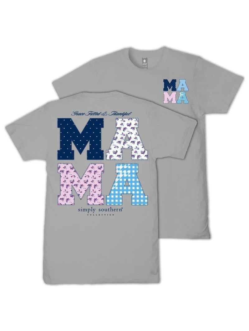 Simply Southern Women's Preppy Mama Tee - Lunar