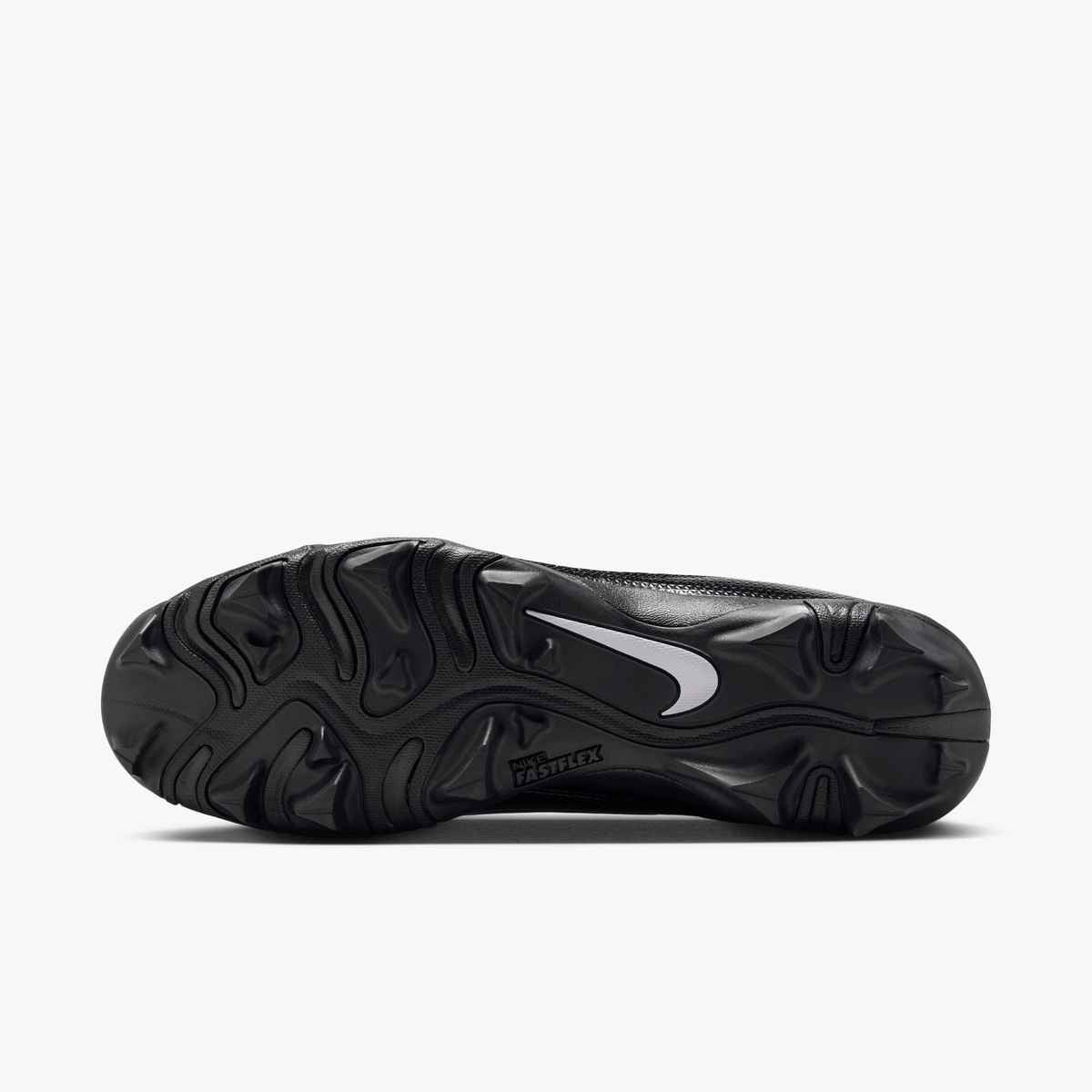 Nike Big Kids Alpha Menace 4 Shark Football Cleats - Black/Metallic Silver