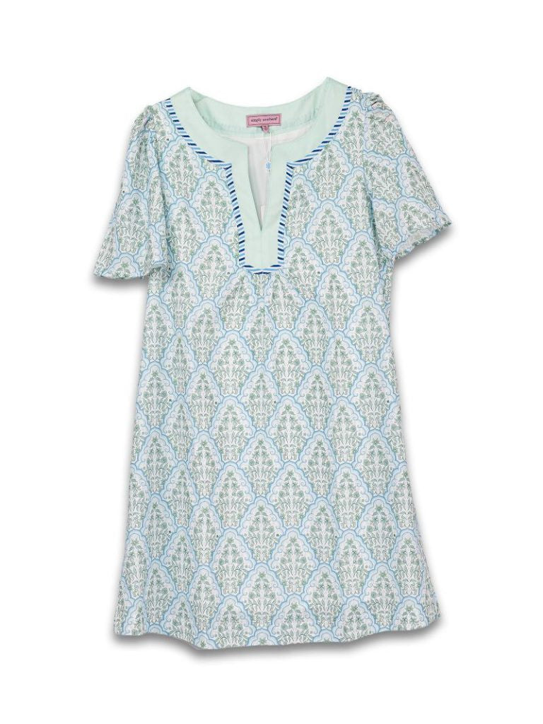 Simply Southern Women's Prim Yoke Dress - Scalloped Flower