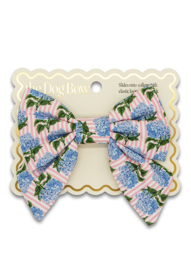 Simply Southern Pet Bow - Hydrangea Stripe