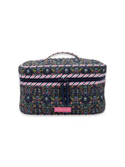 Simply Southern Quilted Makeup Case - Ribbon Flower