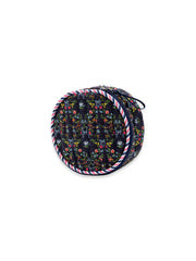 Simply Southern Round Quilted Tassel Bag - Ribbon Flower