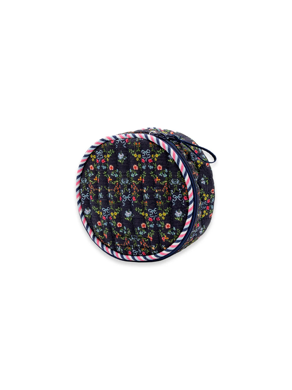 Simply Southern Round Quilted Tassel Bag - Ribbon Flower
