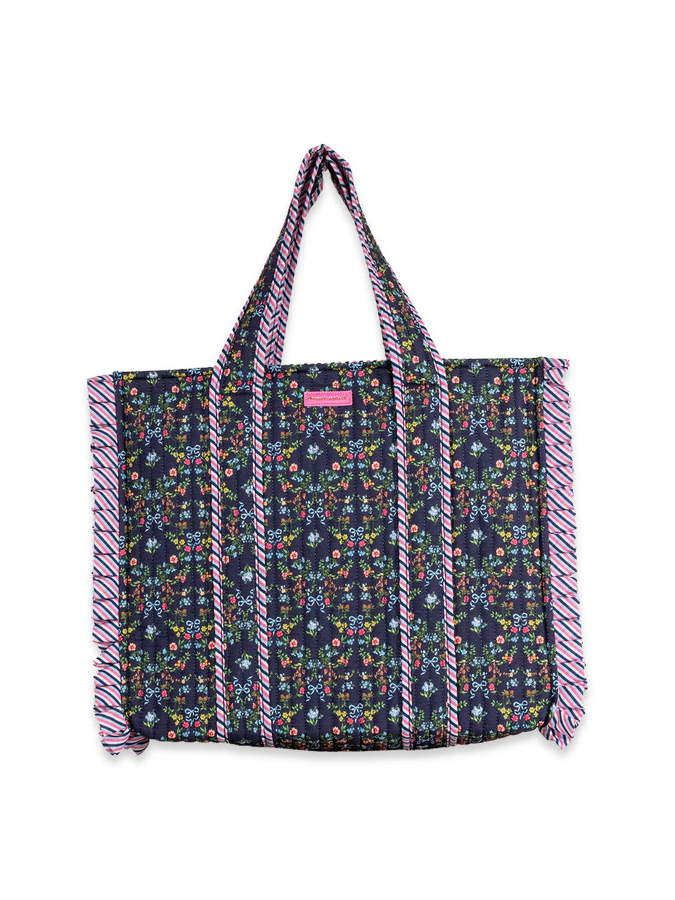 Simply Southern Quilted Tote - Ribbon Flower