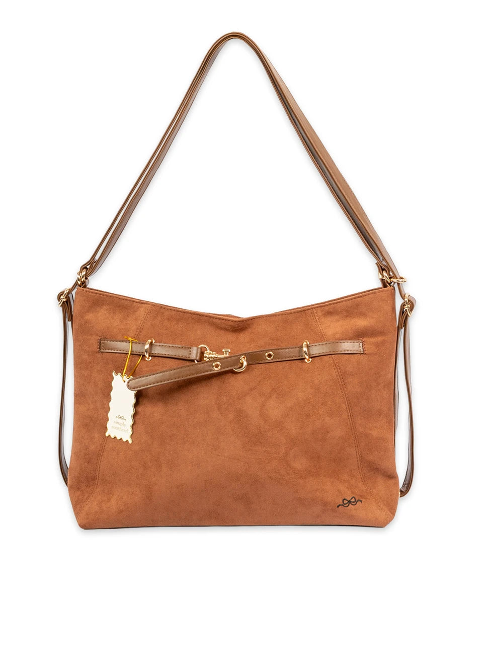 Simply Southern Women's Clarie Brown Suede Bag
