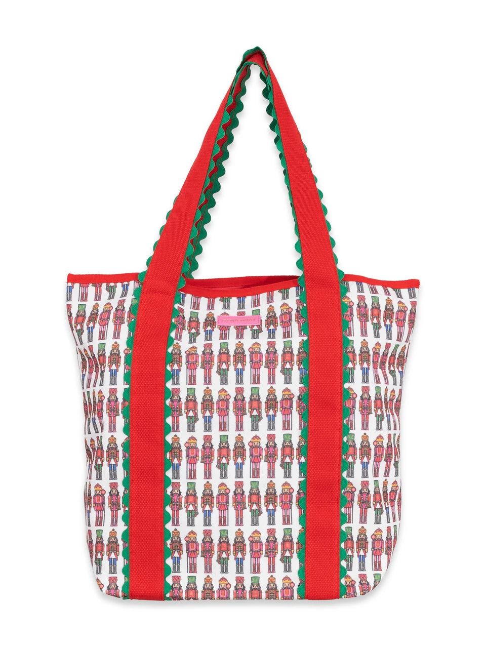 Simply Southern Women's Scalloped Tote - Holiday Nutcracker