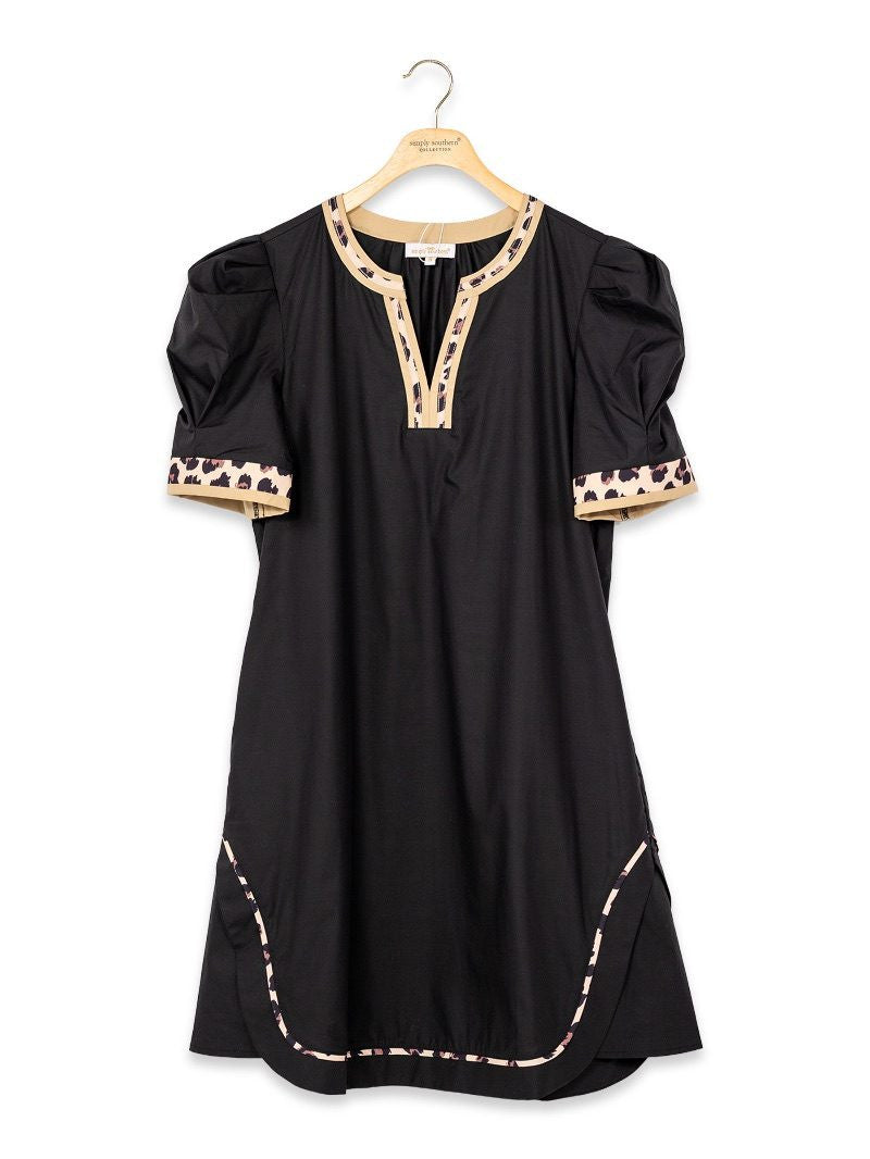 Simply Southern Women's Wild Side Puff Sleeve Dress