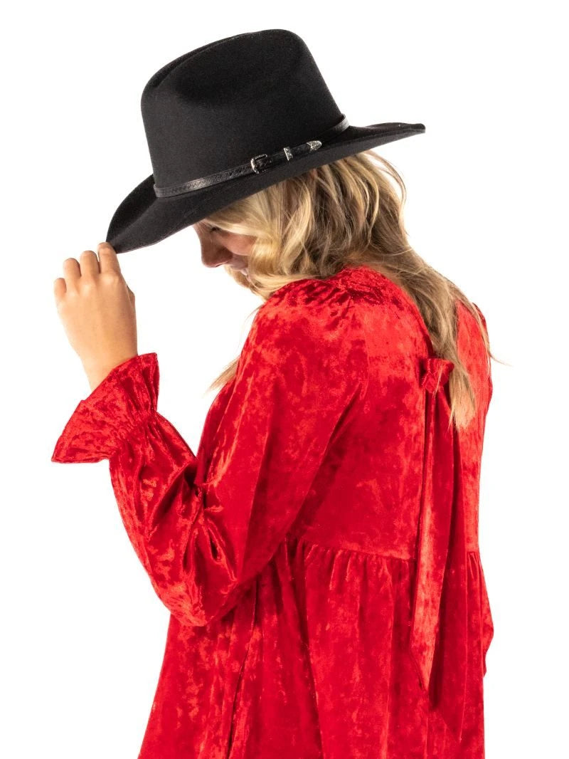 Simply Southern Women's Cowgirl Hat - Black