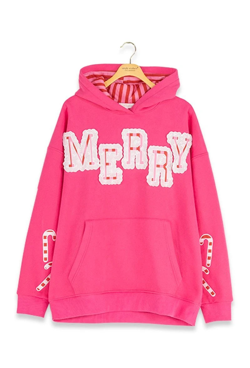 Simply Southern Women's Holiday Applique Hoodie