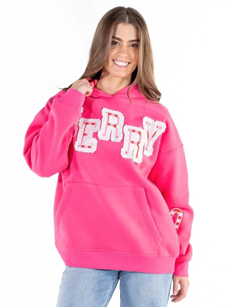 Simply Southern Women's Holiday Applique Hoodie