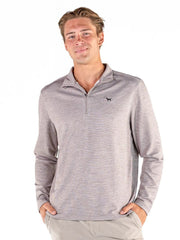 Simply Southern Men's Heather Quarterzip - Drift