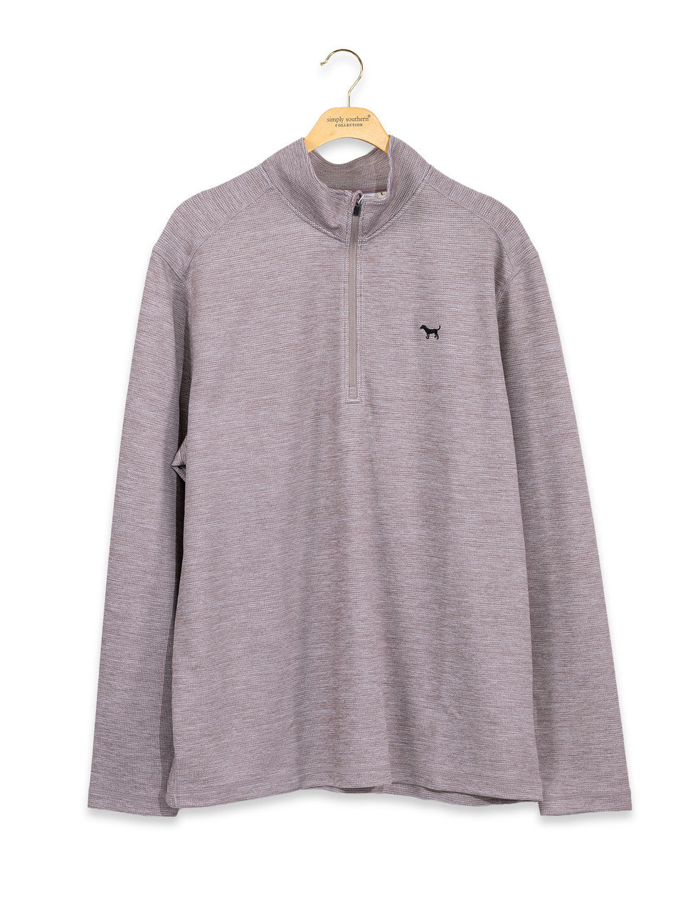 Simply Southern Men's Heather Quarterzip - Drift
