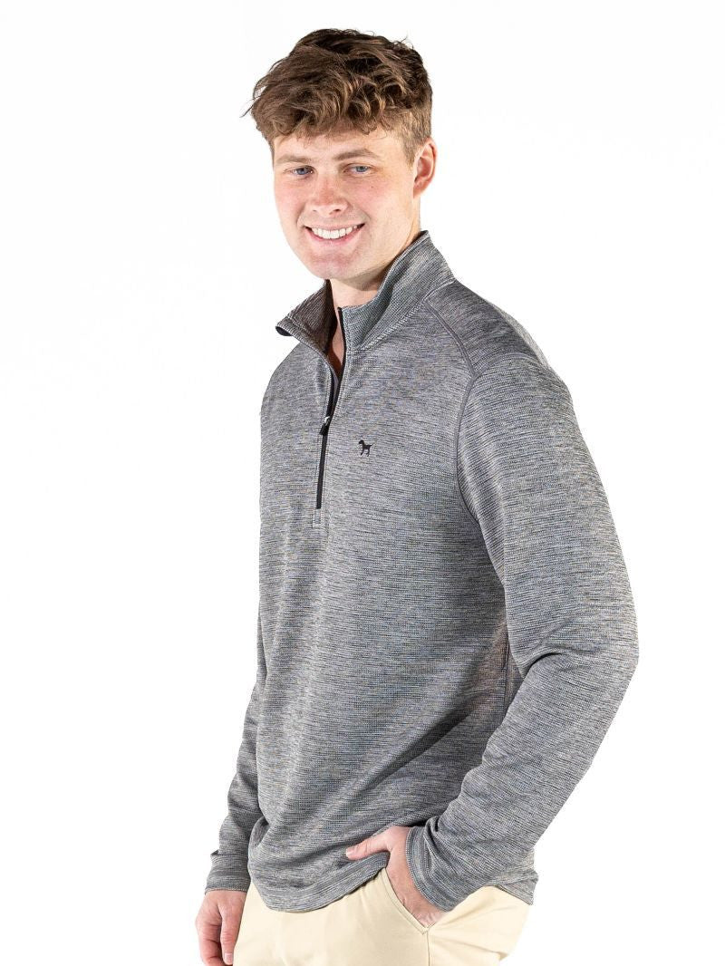Simply Southern Men's Heather Quarterzip - Lead