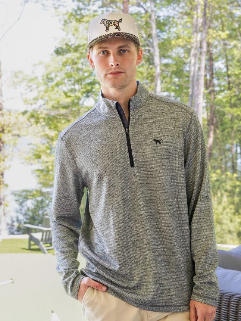 Simply Southern Men's Heather Quarterzip - Lead