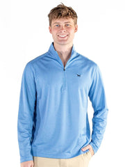 Simply Southern Men's Tech Quarterzip - Sky