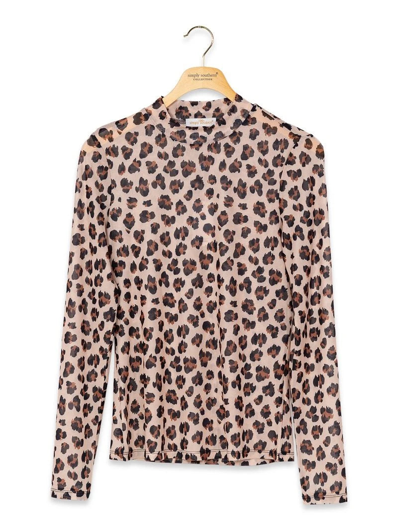 Simply Southern Women's Wild Side Long Sleeve Top