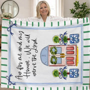 Happy By Rachel As For Me and My House Fleece Blanket