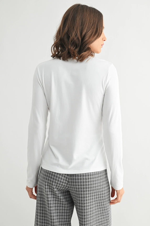 Fun2Fun Women's Round Neck Long Sleeve Knit Top