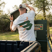 Burlebo Men's Duck Flying B Green Logo Tee