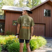 Burlebo Youth Short Sleeve Tee - Duck Wild - Hunter Green