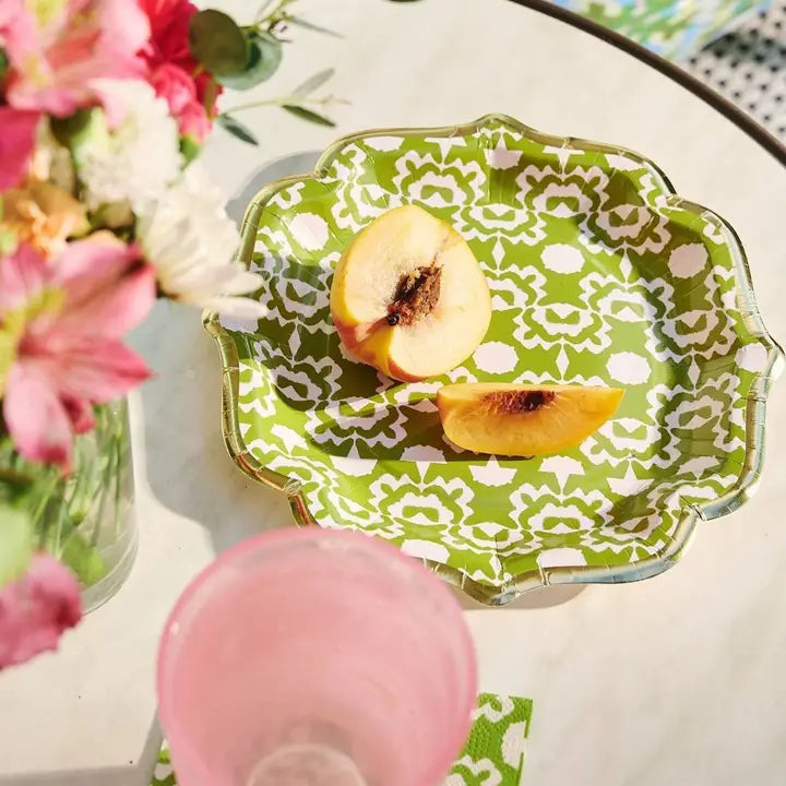 Laura Park Aspen Green Cocktail Plates