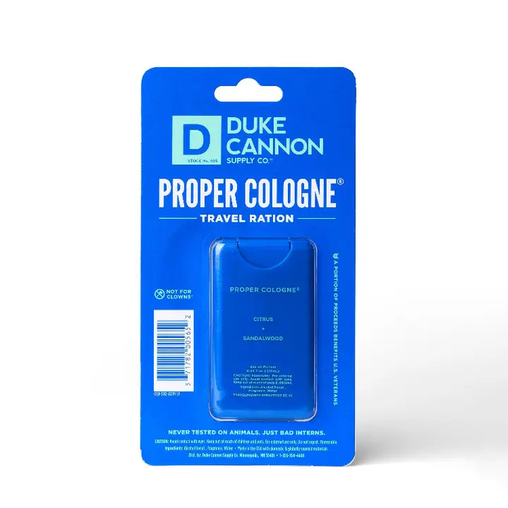 Duke Cannon Travel Side Proper Cologne - Midway