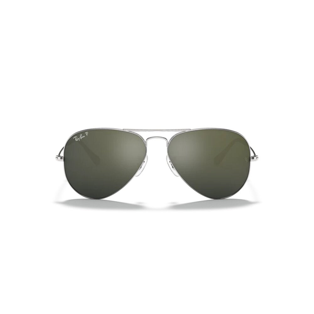 Ray-Ban RB3025 003/59 Aviator Classic Polarized Sunglasses – Silver Frame with Grey Mirror
