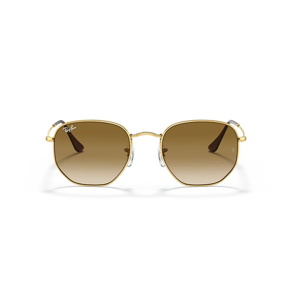 Ray-Ban Hexagonal Sunglasses – Arista Gold/Light Brown Gradient