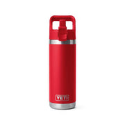 Yeti Rambler 18oz Bottle with Straw Cap - Rescue Red