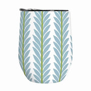 Laura Park Frond French Blue 12 oz. Wine Tumbler