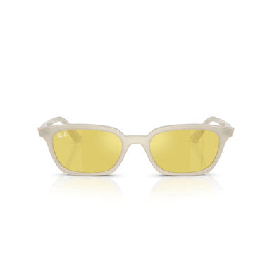 Ray-Ban Zaya Polarized Sunglasses - Cloudy White/Yellow Mirror Gold