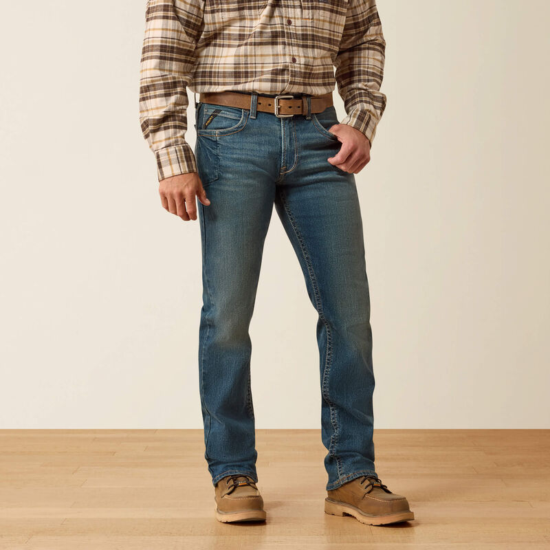 Ariat Men's Rebar M5 Straight DuraStretch Edge Stackable Straight Leg Jean