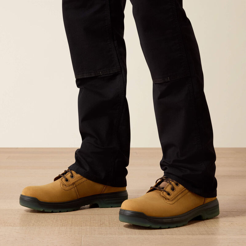 Ariat Men's Rebar M4 Relaxed DuraStretch Made Tough Double Front Straight Pant - Black