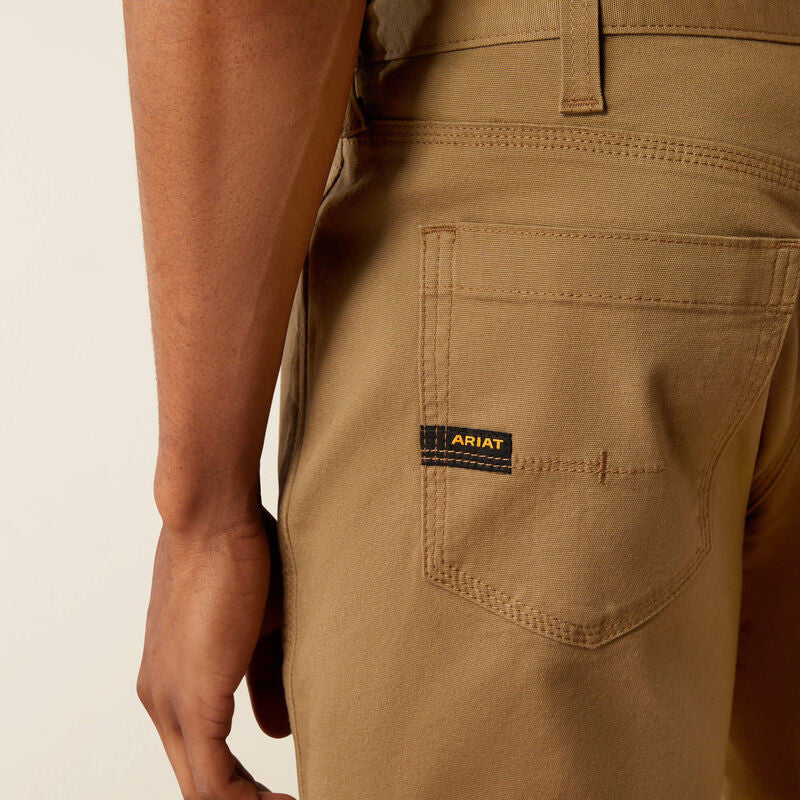 Ariat Rebar DuraStretch Made Tough 8" Short - Field Khaki