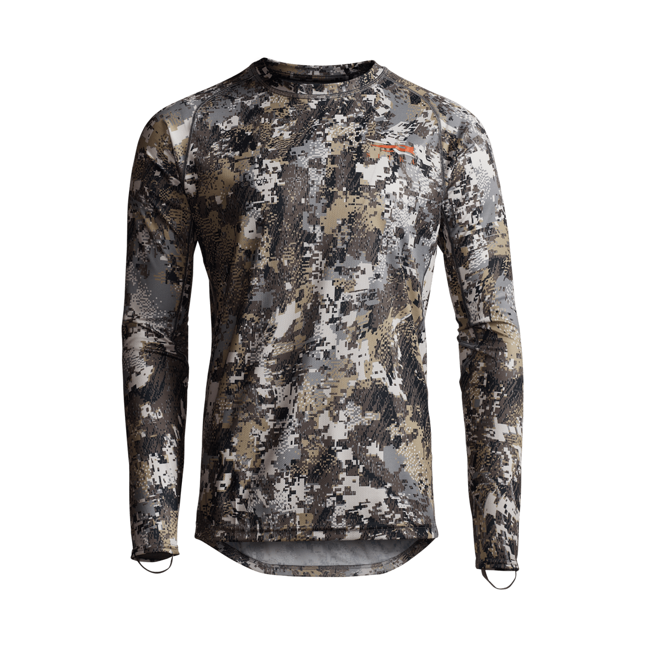 Sitka Core Lightweight Crew Long Sleeve Shirt – Performance Hunting Base Layer - Optifade Elevated II