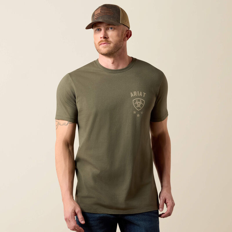 Arait Men's Eagle Thunder Tee - Army Green