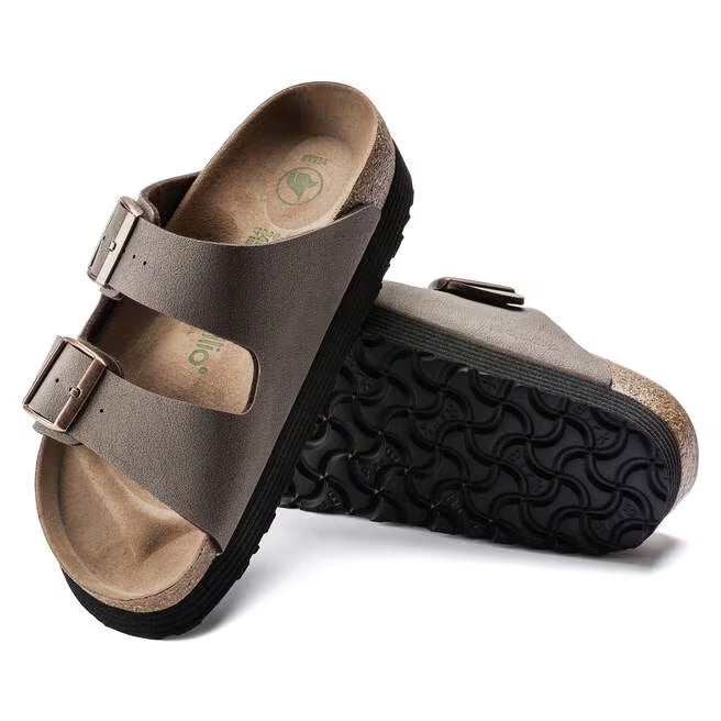 Birkenstock Arizona Flex Platform Vegan Sandal - Mocha