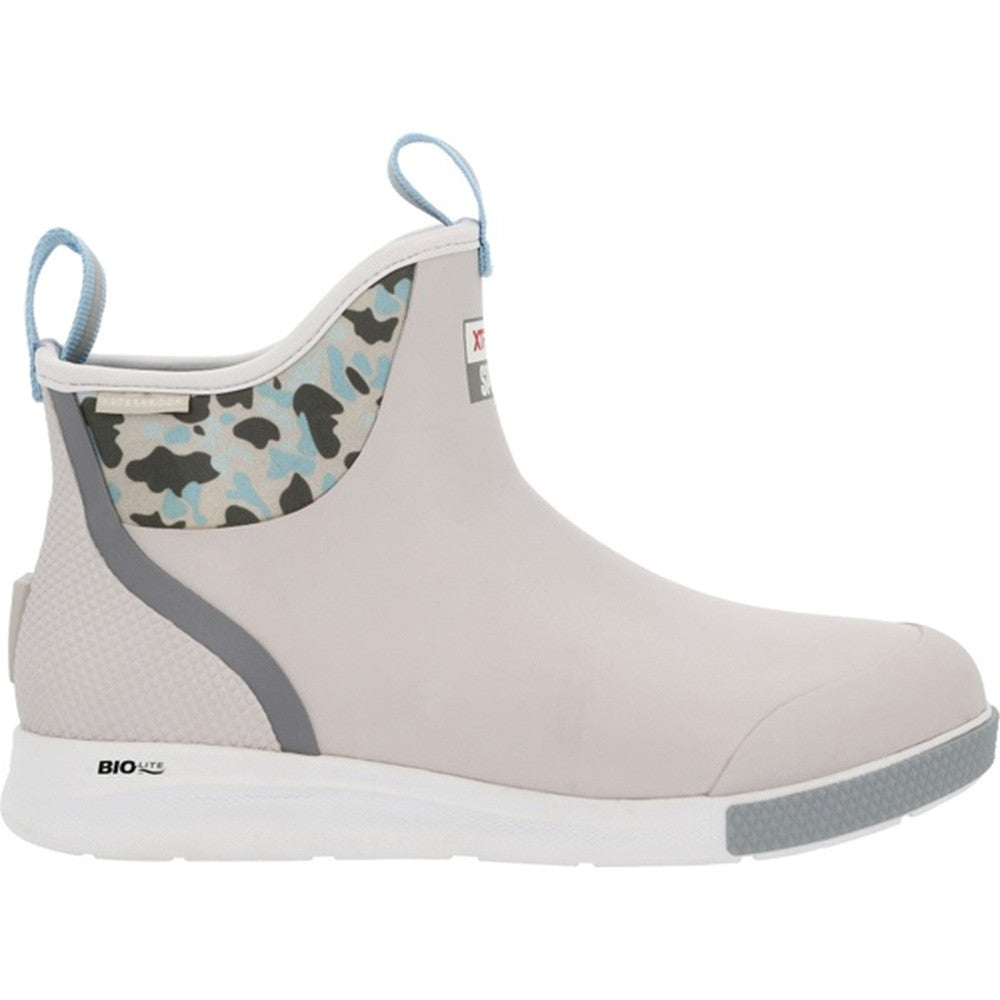 Xtratuf Men’s 6″ Gray Waterproof Ankle Deck Boot - Duck Camo Gray