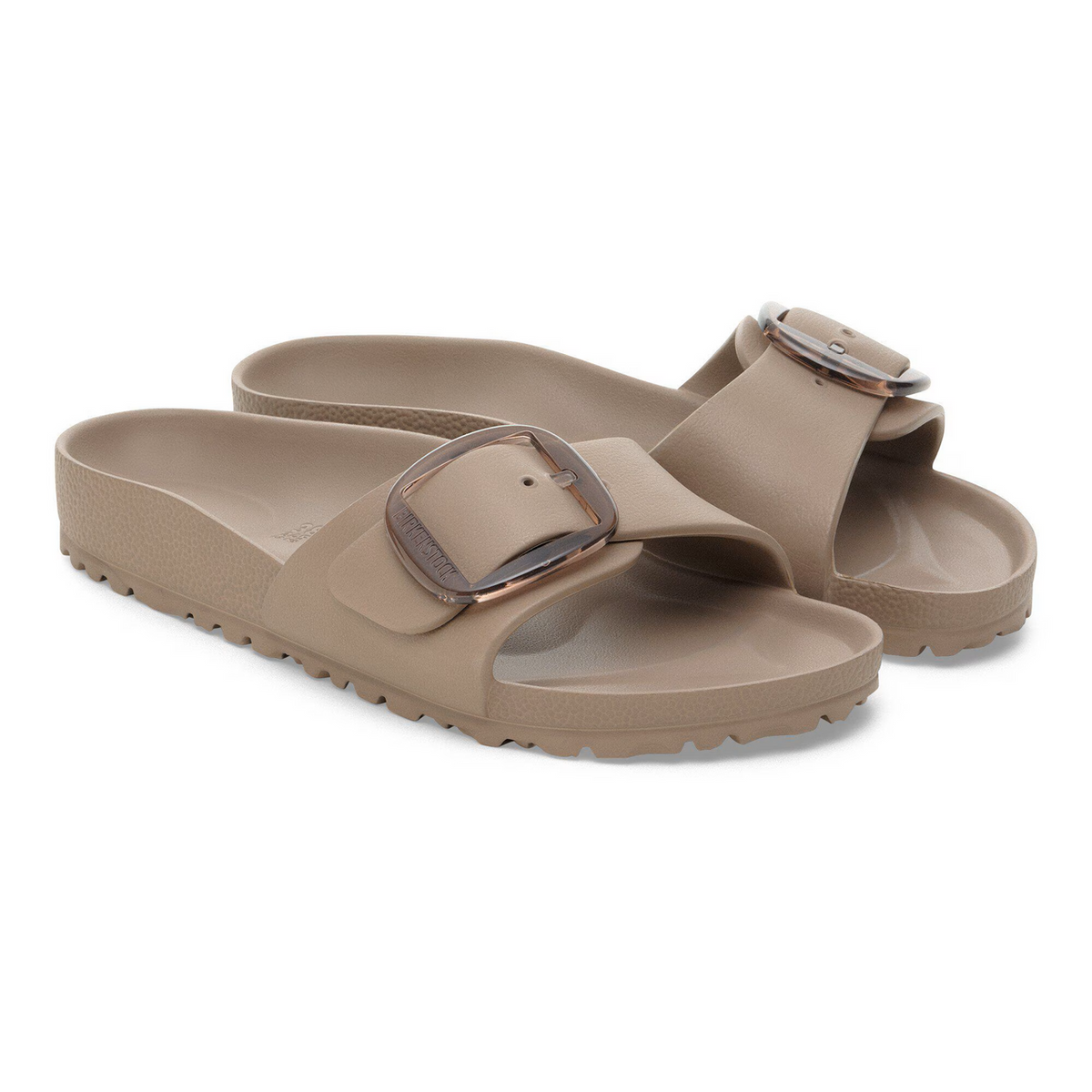 Birkenstock Madrid Big Buckle EVA Gray Taupe Slide Sandal