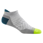 Darn Tough Men's Run No Show Tab Ultra-Lightweight Running Socks - Gray