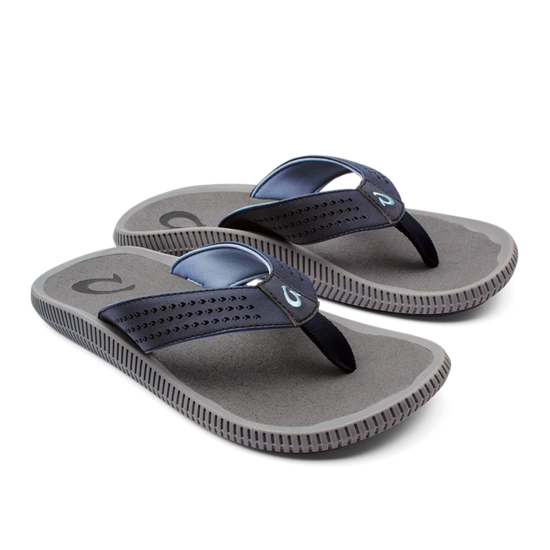 OluKai Men's Ulele Sandal Blue Depth/Charcoal
