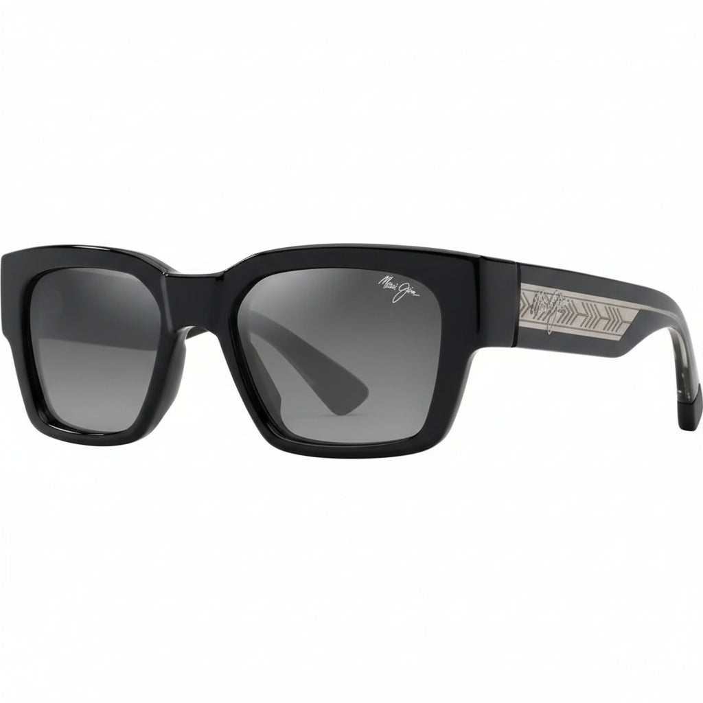 GRY KNI SHNY BLK W/ TRANS LT GRY