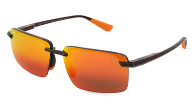 Maui Jim Laulima Rimless Rectangular Sunglasses
