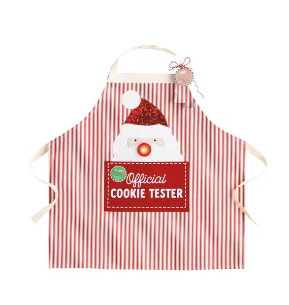 Mud Pie Santa Light-Up Apron & Cookie Cutter Set