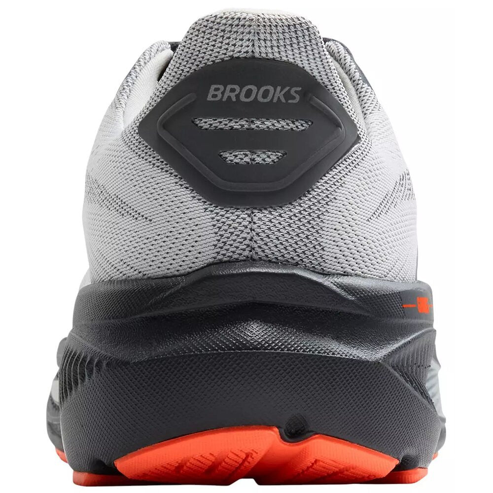 Brooks Men's Ghost 17 Running Shoes - Wide -Oyster Mushroom/Orange/Ebony