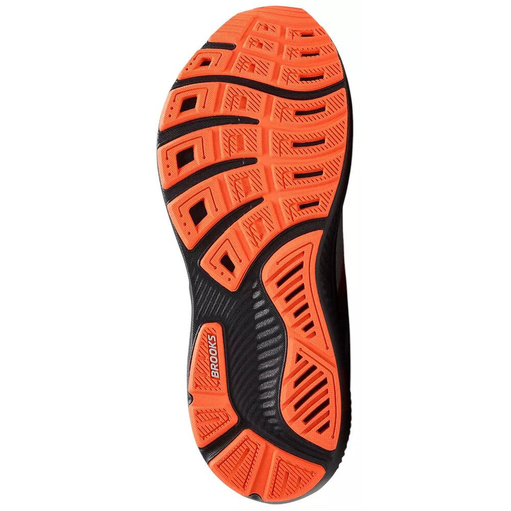 Brooks Men's Ghost 17 Running Shoes - Wide -Oyster Mushroom/Orange/Ebony