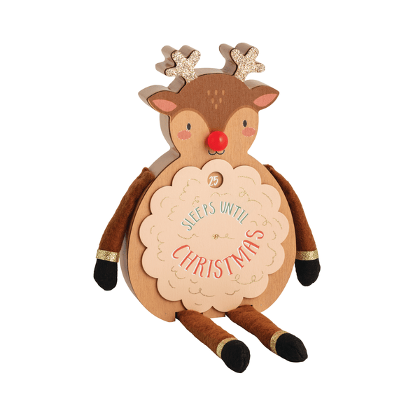 Mud Pie Reindeer Christmas Countdown Sitter
