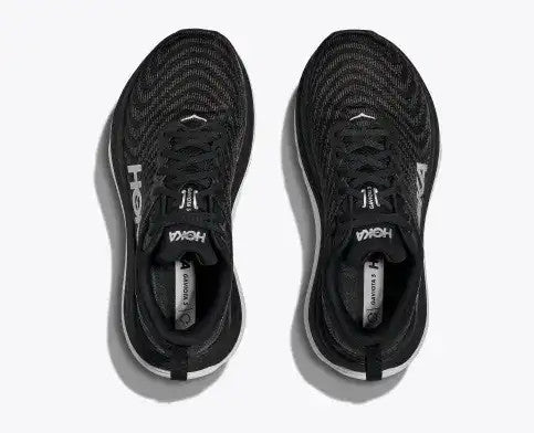 Hoka Gaviota 5 Men's Running Shoe - Wide - Black/White