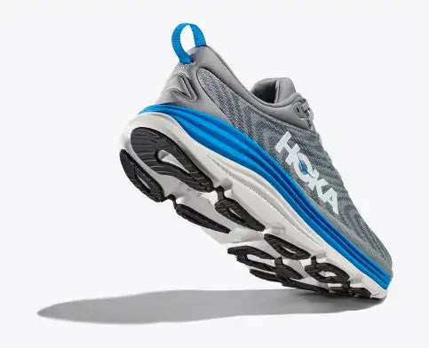 Hoka Gaviota 5 Men's Running Shoe - Wide - Limestone/Diva Blue